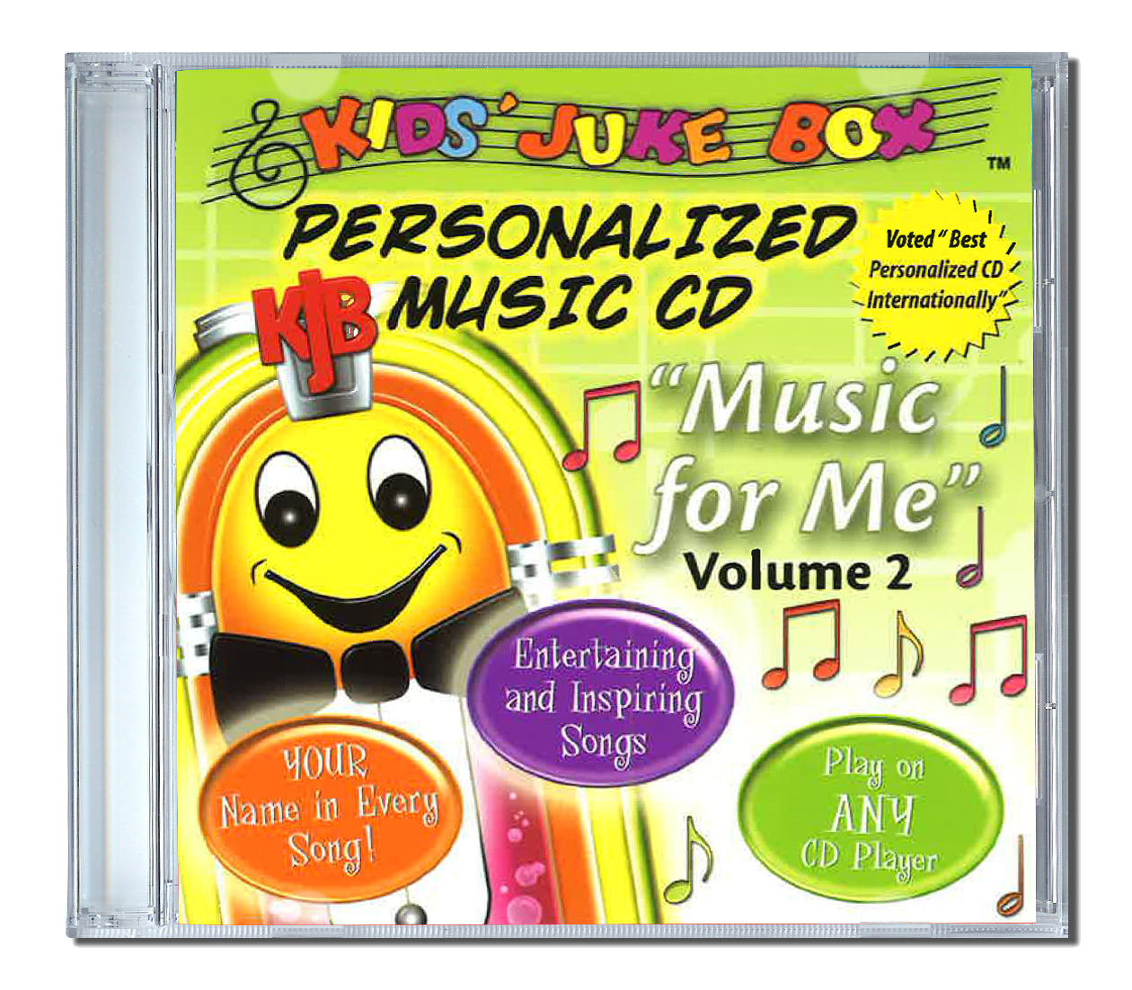 Uk- Personalized music cd music for me volume 2 transparent
